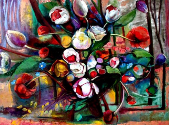 Mariné Zuloyan, Peintures - Les Fleurs, FLEURS DE FORÊT