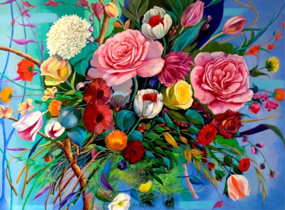 Mariné Zuloyan, Peintures - Les Fleurs, RÊVE D'ÉTÉ