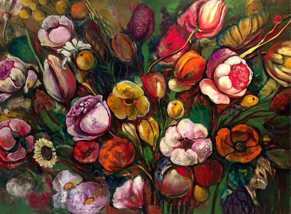 Mariné Zuloyan, Peintures - Les Fleurs, FLEURS D'AUTOMNE