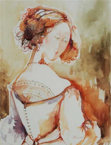 Marine Zuloyan, Watercolors, AMBER