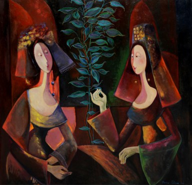 Marine Zuloyan, Paintings - Women, EVENING