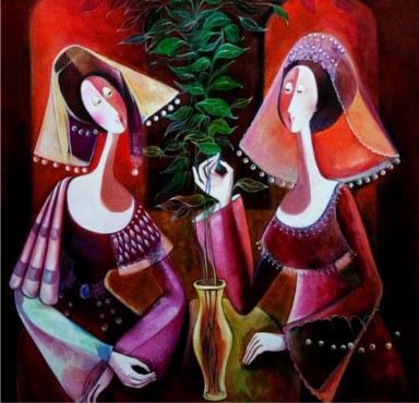 Marine Zuloyan, Paintings - Women, EVENING II