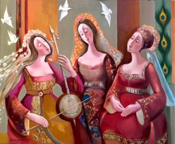 Mariné Zuloyan, Peintures - Les Femmes, SŒURS NOVA
